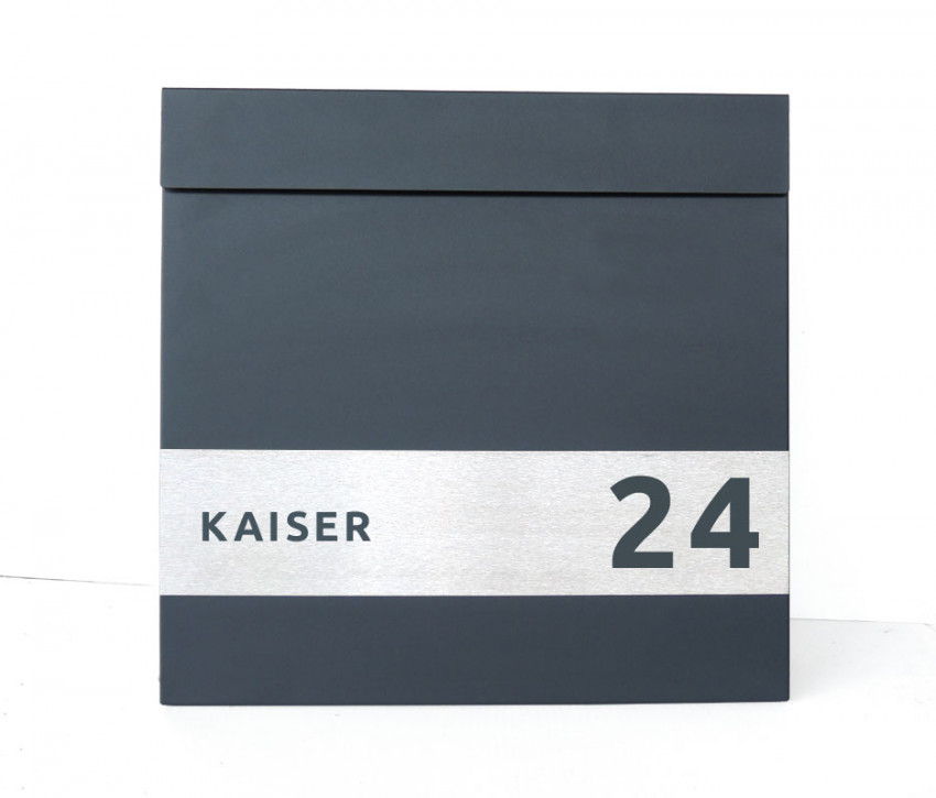 Sicherheit, Edelstahl, RAL, 7016, Briefkasten, Schiefer, Wandbriefkasten, Wasserdicht, Postkasten