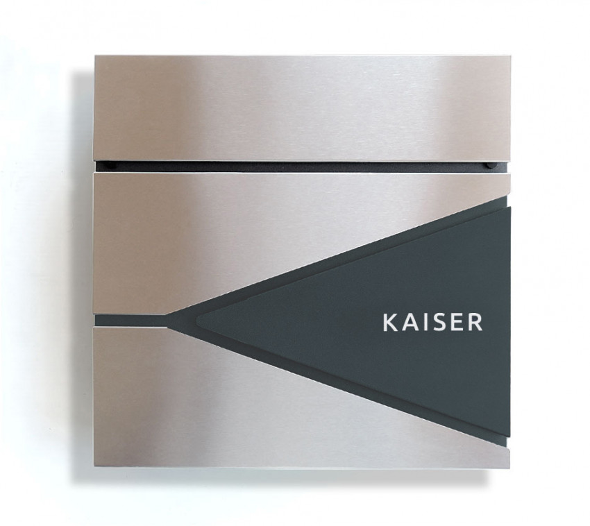 Edelstahl, Dreieck-Briefkasten, Schiefer, Wandbriefkasten, Wasserdicht, Standbriefkasten