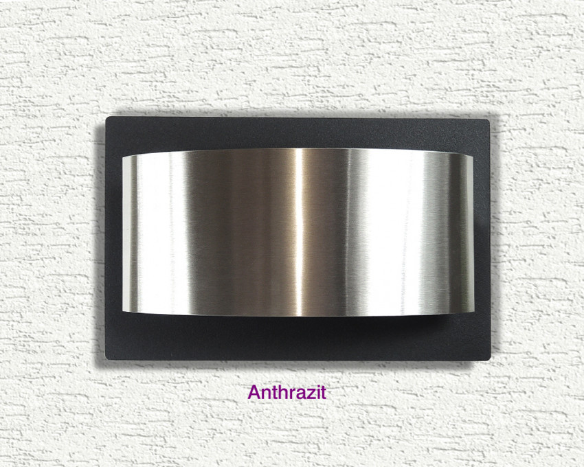 Anthrazit,DB703,Aussenleuchte, Edelstahl, LED, Up, Down,Edelstahl, Wandleuchte, up,down,Design