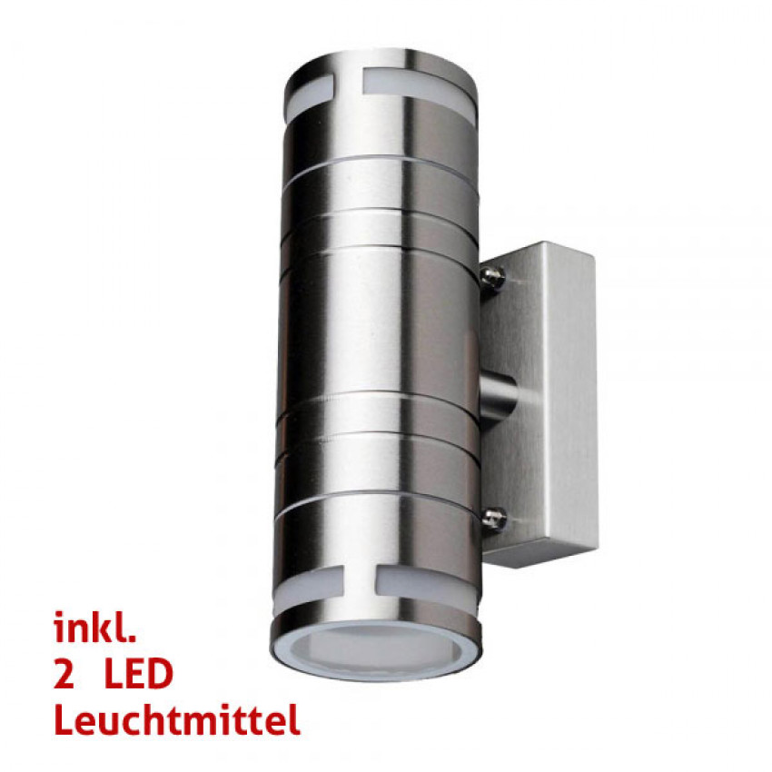 aussenleuchte,LED, Up-Down,Strahler,edelstahl