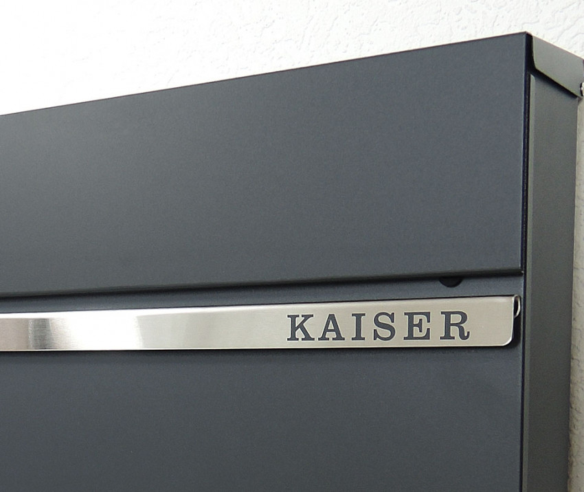 Briekasten p87, Detail ansicht, KIO TIMES, ANthrazit
