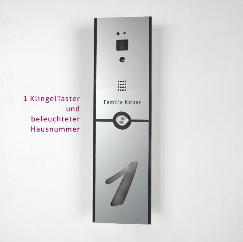 02A SKYLINE SmartHome Panel IP SIP Video Tür Sprechanlage LAN mit 3D Hausnummer