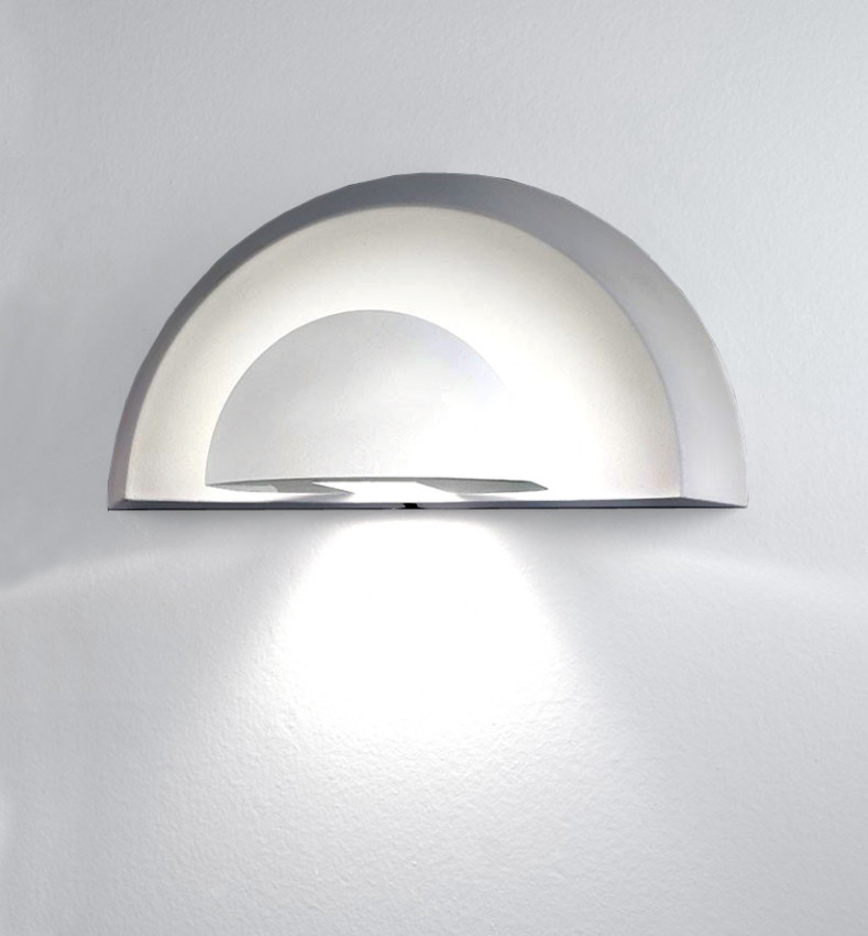 Aussenleuchte, WEISS, WandLeuchte, Schiefer, LED, Up & Down