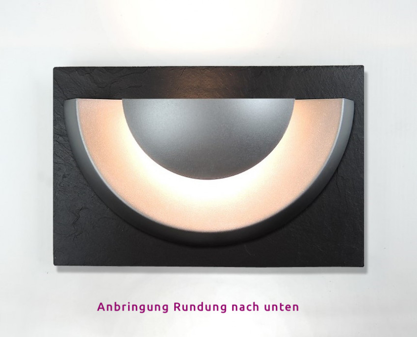 Aussenleuchte, Silber, WandLeuchte, Schiefer, LED