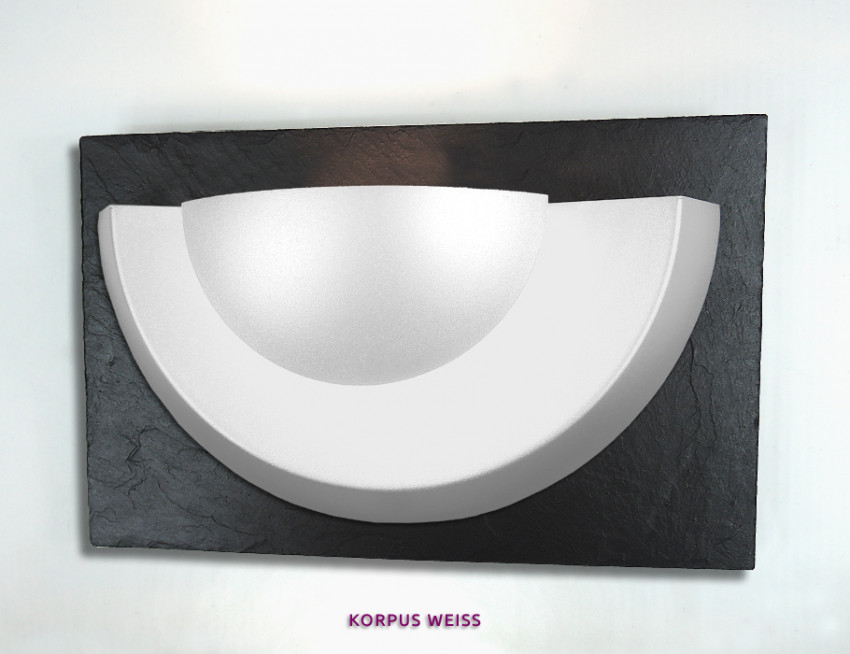 Aussenleuchte, WEISS, WandLeuchte, Schiefer, LED