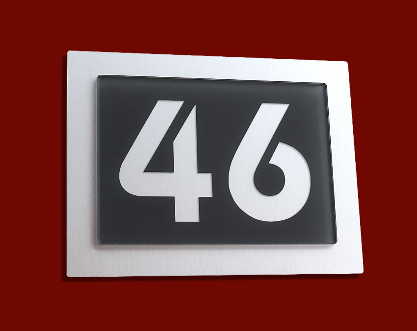 33 Smart Design 3D Hausnummer Vermont mit Acryl
