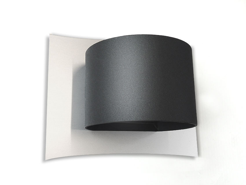 Anthrazit, silber COB,LED, Wandleuchte,schiefer, LEUCHTE, LAMPE, silber,Design,down